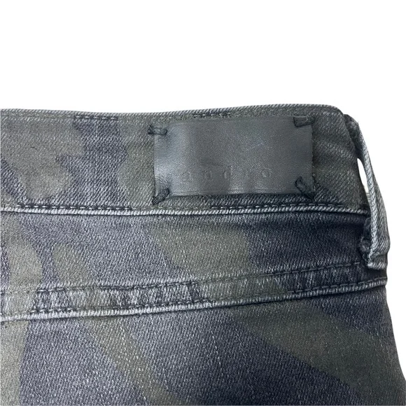 SANDRO Women's Black Washed Green Zebra Print Skinny Denim Jeans Size 40 EUC - Picture 7 of 11